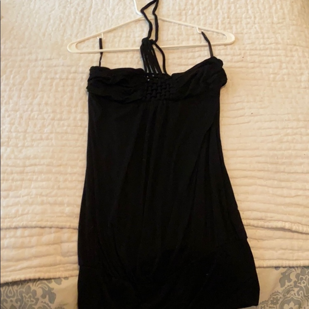 Black halter top